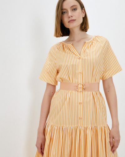 Платье-рубашка Nelva оранжевое