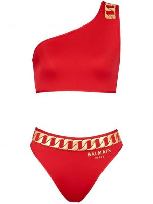 Trykt bikini Balmain rød