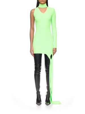 Mini šaty David Koma zelené