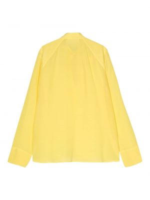 Jedwabna bluzka Closed żółta