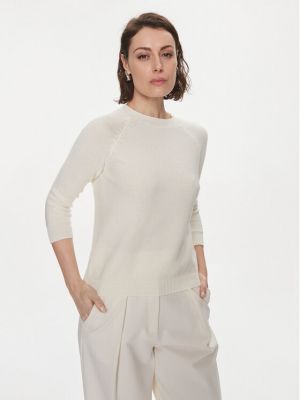 Sweter bawełniany Weekend Max Mara biały