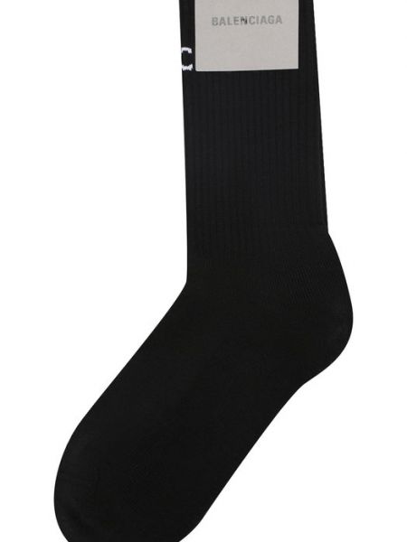 Хлопковые носки Balenciaga черные
