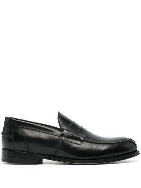 Pantofi loafer din piele Corneliani negru