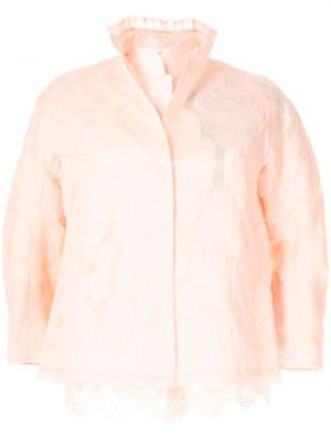Denim jakna iz žakarda Shiatzy Chen roza