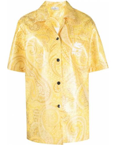 Camicia con stampa paisley Etro giallo