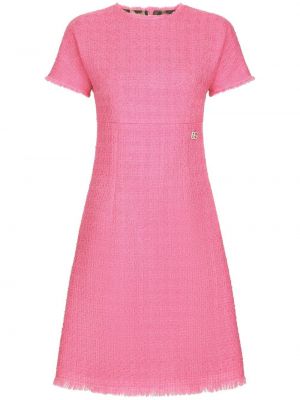 Mini robe avec manches courtes en tweed Dolce & Gabbana