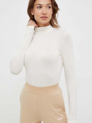 Блуза с дълъг ръкав Emporio Armani Underwear бежово
