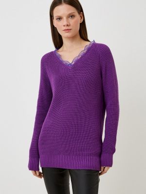 Пуловер о!тема фиолетовый
