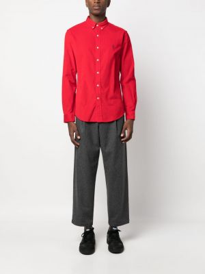 Siuvinėta medvilninė marškiniai Polo Ralph Lauren