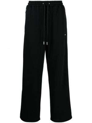 Jersey egyenes szárú nadrág Team Wang Design fekete