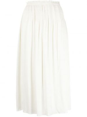 Spódnica midi plisowana Ba&sh biała