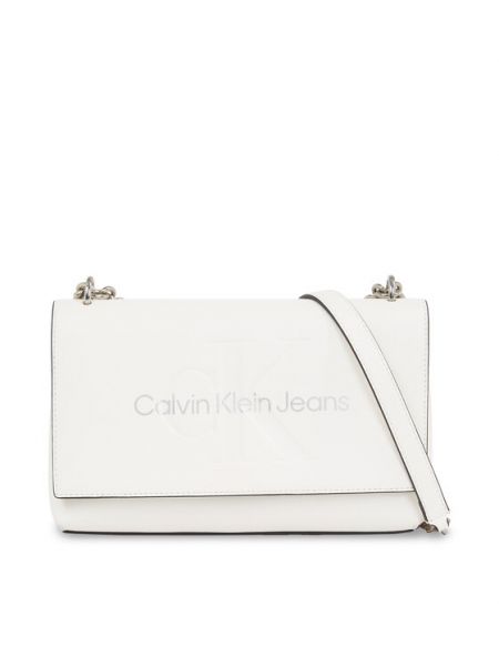 Τσάντα χιαστί Calvin Klein Jeans λευκό