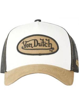 Beżowa czapka z daszkiem Von Dutch