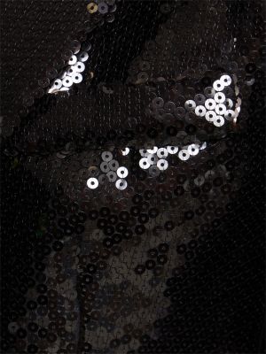 Chaqueta con lentejuelas Alberta Ferretti negro