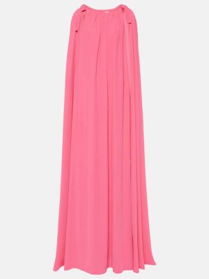 Макси рокля Carolina Herrera розово