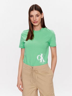 Топ Calvin Klein Jeans зелено