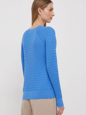 Bavlněný svetr Tommy Hilfiger modrý