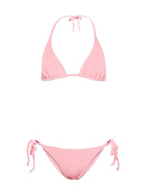 Bikini din bumbac Lisa Marie Fernandez roz