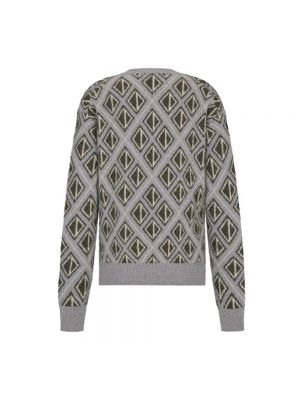 Dzianinowy sweter Dior szary