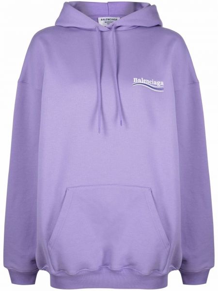 Kapučdžemperis ar izšuvumiem Balenciaga violets