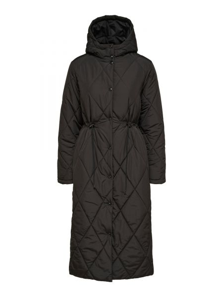 Žieminis paltas Selected Femme Curve juoda