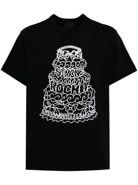 T-shirt en coton à imprimé Simone Rocha