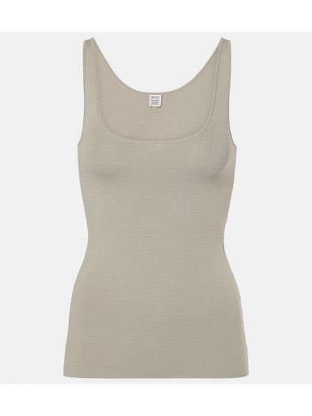 Strikke tank top Toteme grå