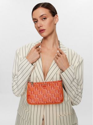 Pisemska torbica Karl Lagerfeld oranžna