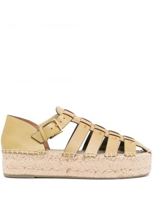 Plattform espadrillos Tory Burch grønn