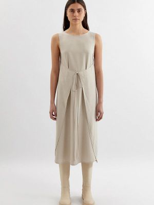 Платье Unique Fabric бежевое