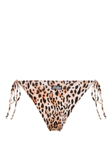 Bikini à imprimé à imprimé léopard Mc2 Saint Barth marron