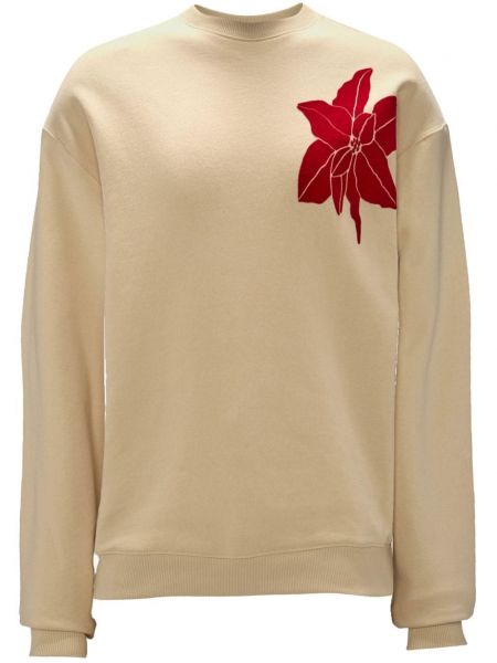 Rund hals blomstret sweatshirt med rund hals Jw Anderson