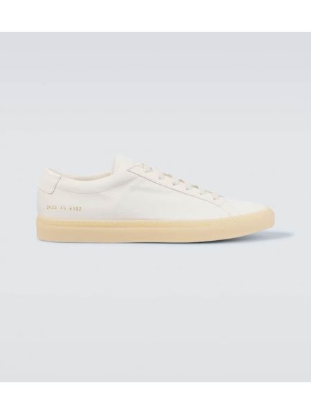 Lær sneakers Common Projects hvit