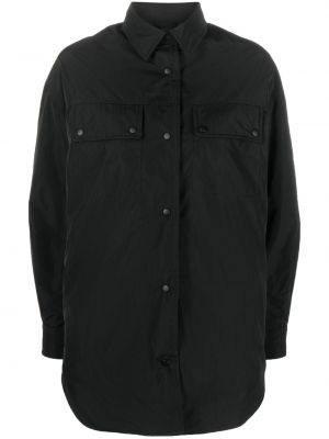 Oversize палто с копчета Aspesi черно