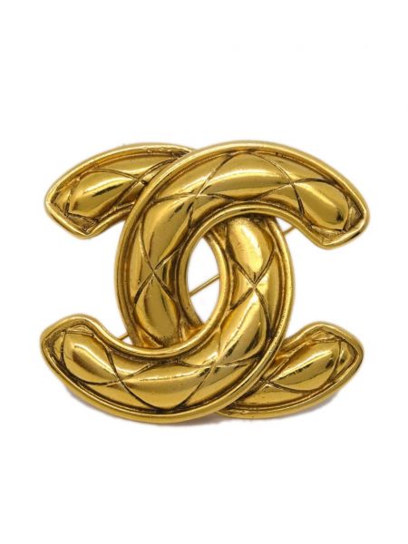 Broš Chanel Pre-owned zlatna
