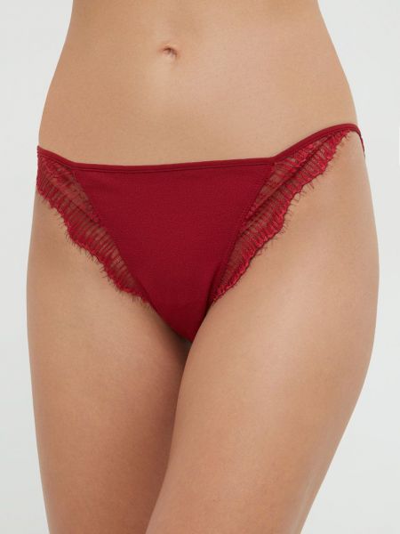 Бикини Calvin Klein Underwear винено червено