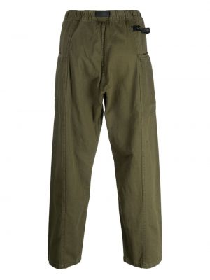 Bavlněné rovné kalhoty Gramicci zelené