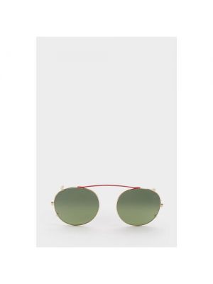Солнцезащитные очки Etnia Barcelona, круглые, оправа: металл, для женщин зеленый