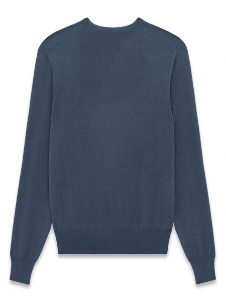 Sweter Saint Laurent niebieski
