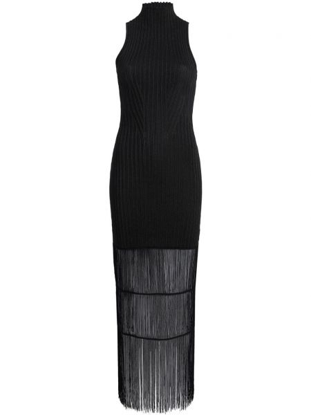 Μάξι φόρεμα Khaite μαύρο