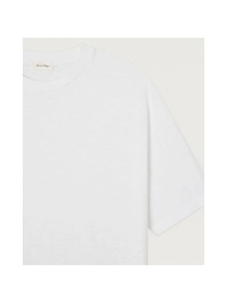 Camiseta de algodón oversized American Vintage blanco