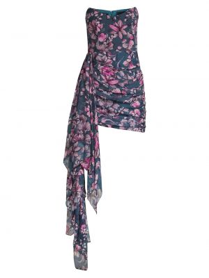 Платье мини в цветочек с принтом Katie May розовое