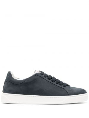 Δερμάτινα sneakers με κέντημα Lanvin μπλε