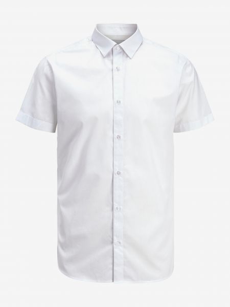 Košile s krátkými rukávy Jack & Jones bílá