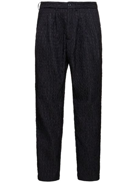 Pantaloni de mătase din jacard plisate 4sdesigns