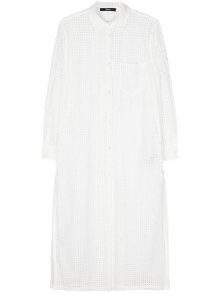 Μάξι φόρεμα με δαντέλα Herno λευκό