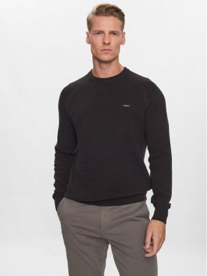 Priliehavý sveter Calvin Klein čierna