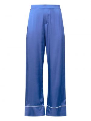 Сатенени панталон Equipment синьо