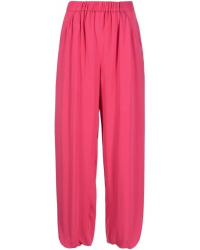 Прямые брюки на шпильке Giorgio Armani, розовые