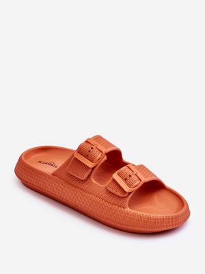 Pruhované sandály Kesi oranžové